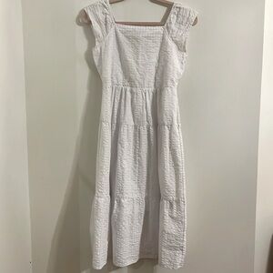 Girls white summer dress